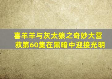 喜羊羊与灰太狼之奇妙大营救第60集在黑暗中迎接光明