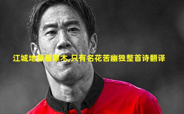 江城地瘴蕃草木,只有名花苦幽独整首诗翻译
